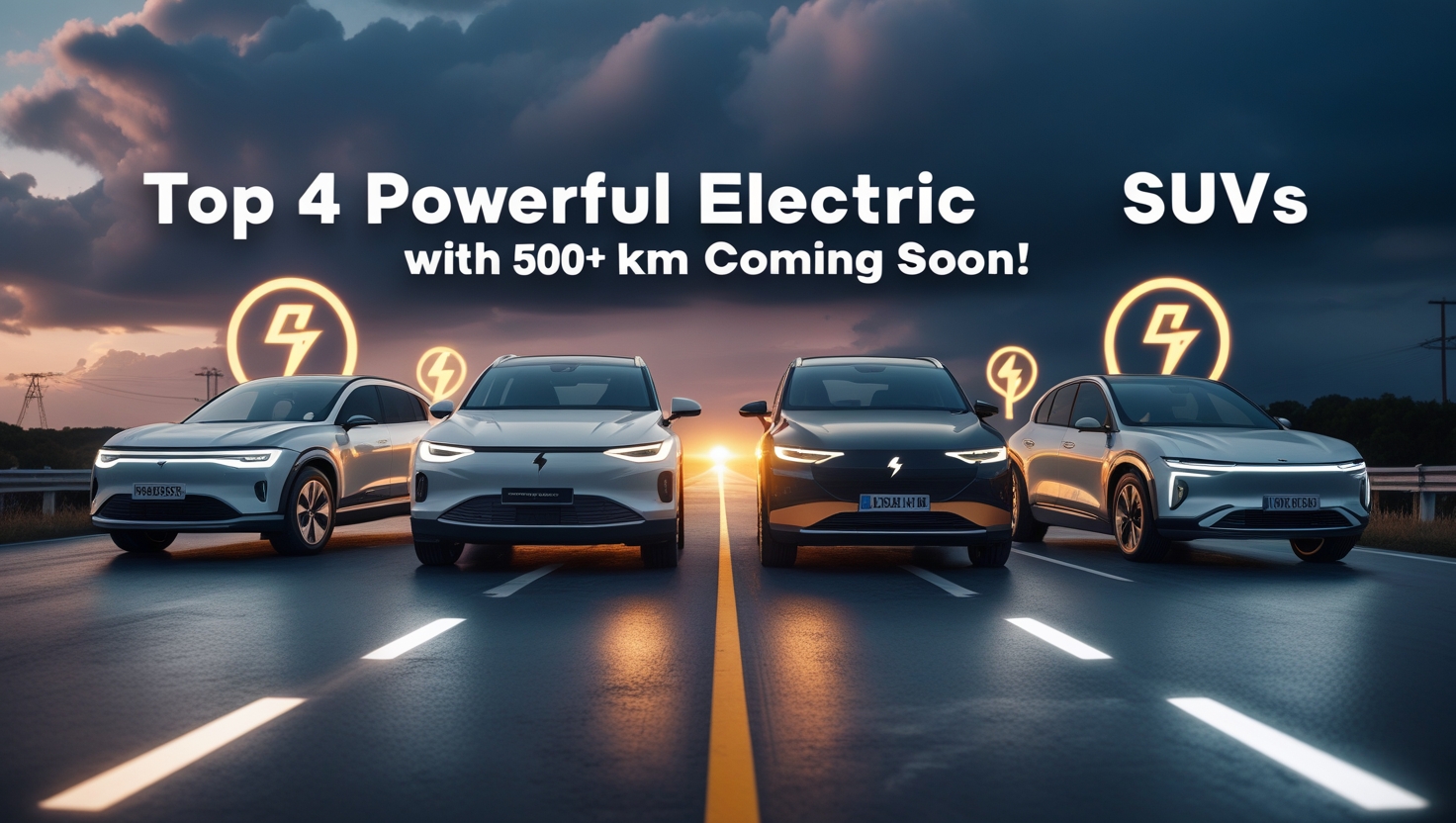 Upcoming 4 powerful Electric SUVs with 500+Km Range