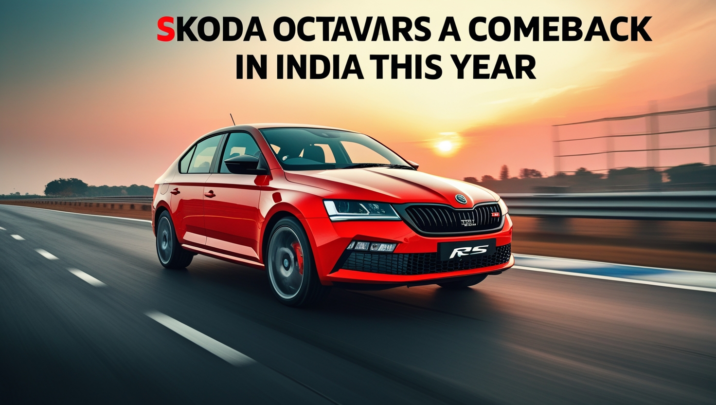 Skoda Octavia RS A Comeback in India This Year