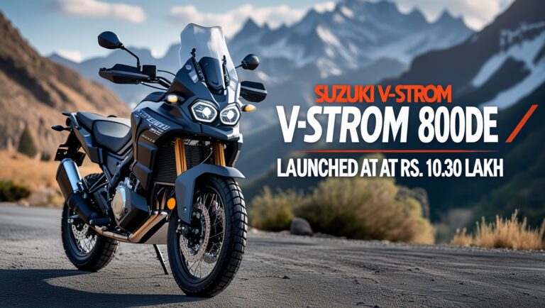 Suzuki V-Strom 800DE Updated 2025 Launched At Rs. 10.30 Lakh
