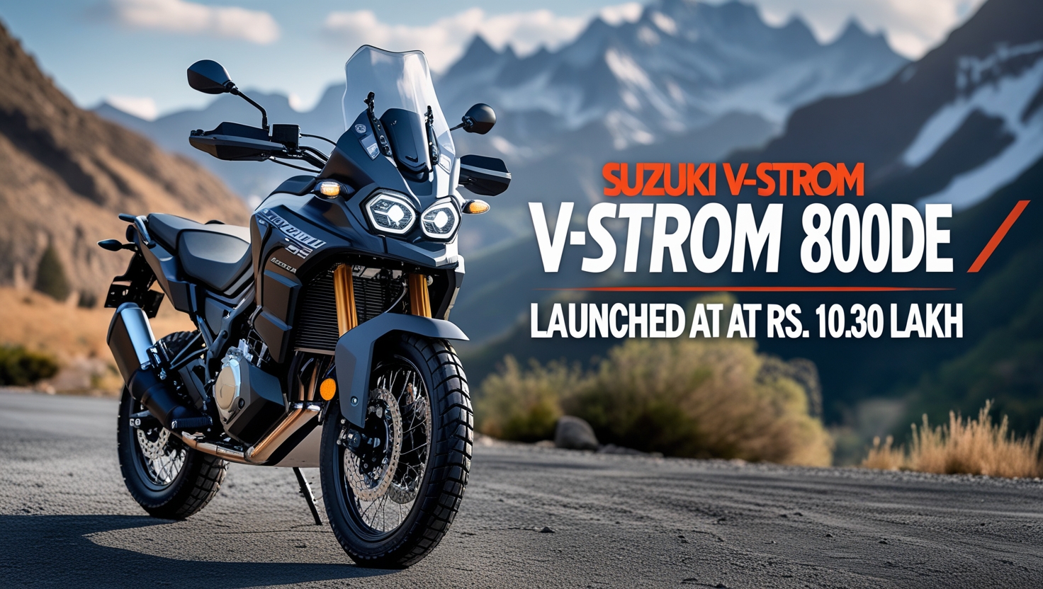 Suzuki V-Strom 800DE Updated 2025 Launched At Rs. 10.30 Lakh