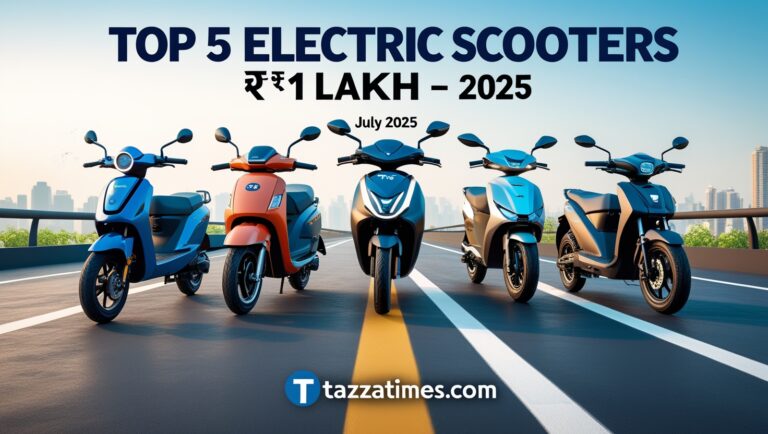 Top 5 Electric Scooters Under ₹1 Lakh